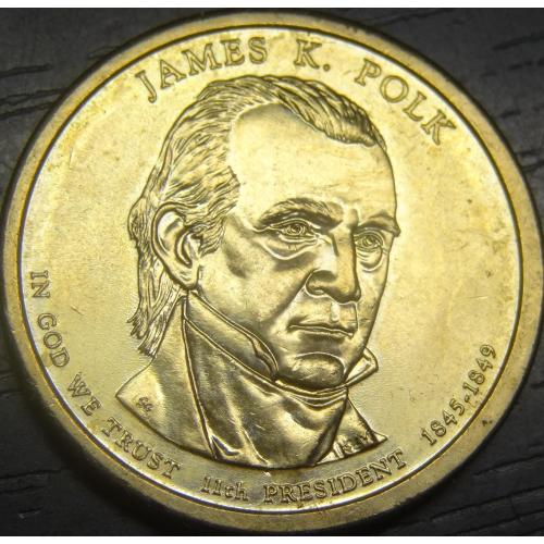 1 долар 2009 P США Джеймс Нокс Польк