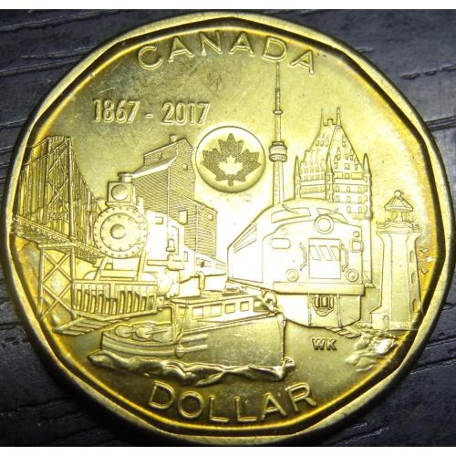 1 долар 2017 Канада - 150 років Конфедерації