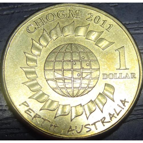 1 долар Австралія 2011 Зустріч глав урядів Співдружності в Перті
