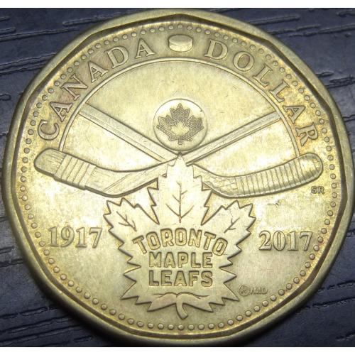 1 долар Канада 2017 Торонто Мейпл Ліфс