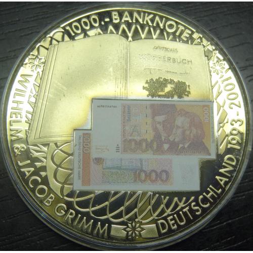 1 долар Ліберія 2002 Європейські банкноти - 1000 марок