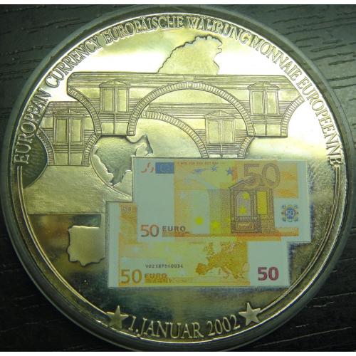 1 долар Ліберія 2002 Європейські банкноти - 50 євро