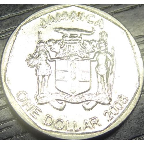 1 долар Ямайка 2008 круглий