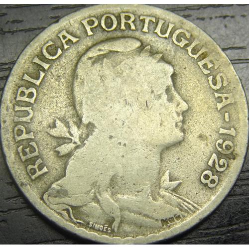 1 ескудо 1928 Португалія