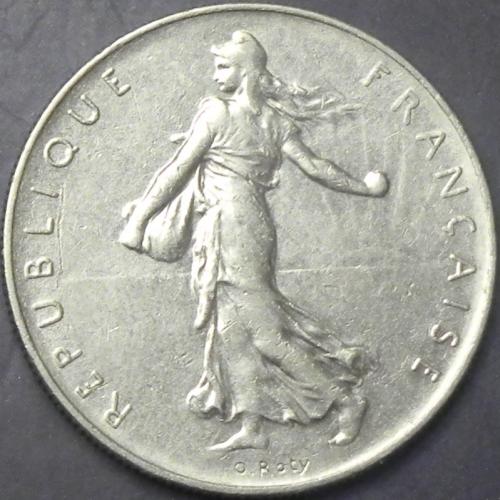 1 франк 1960 Франція (маленький 0)