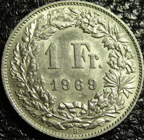 1 франк 1969 B Швейцарія