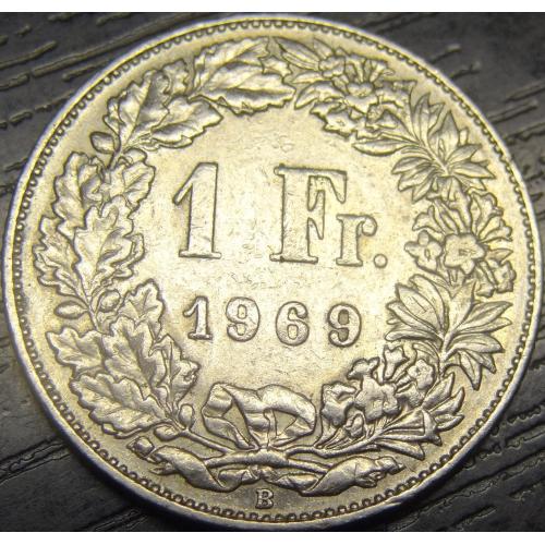 1 франк 1969 B Швейцарія
