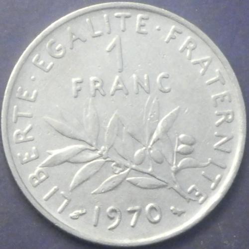 1 франк 1970 Франція