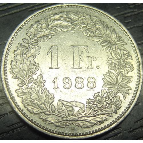 1 франк 1988 Швейцарія