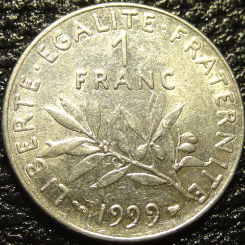 1 франк 1999 Франція