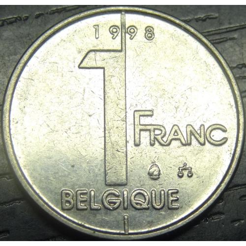 1 франк Бельгія 1998 Belgique