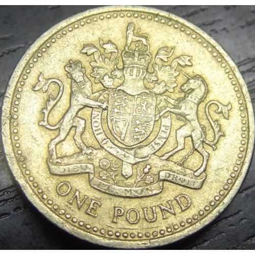 1 фунт 1983 Британія королівський герб