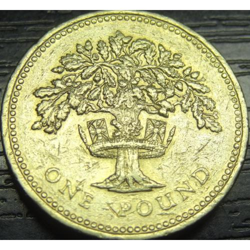 1 фунт 1992 Британія дуб