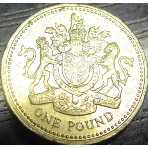 1 фунт 1993 Британія Королівський герб