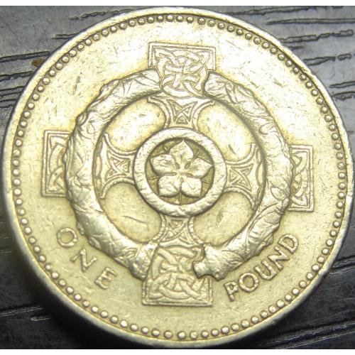 1 фунт 2001 Британія Кельтський хрест