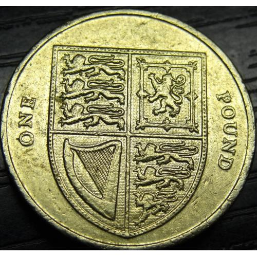 1 фунт 2013 Британія щит