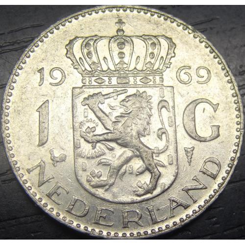 1 гульден Нідерланди 1969 півник