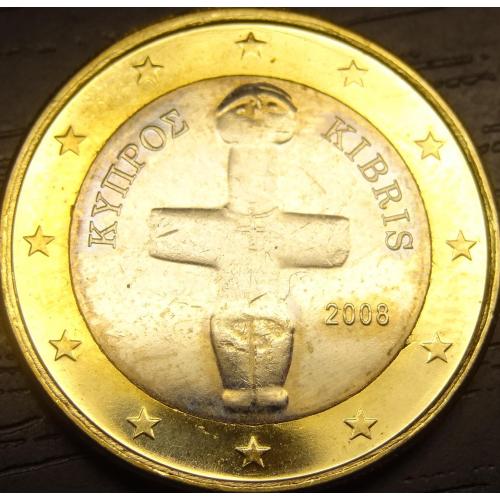 1 євро 2008 UNC Кіпр
