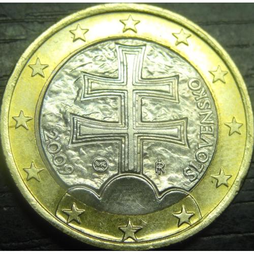 1 євро 2009 UNC Словаччина