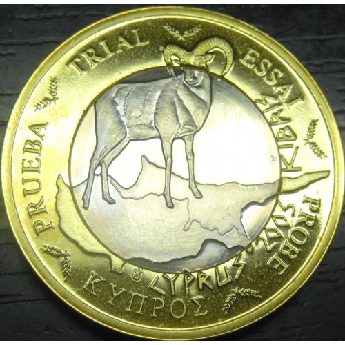 1 євро Кіпр 2003 UNC проба