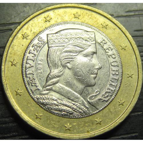 1 євро Латвія 2016