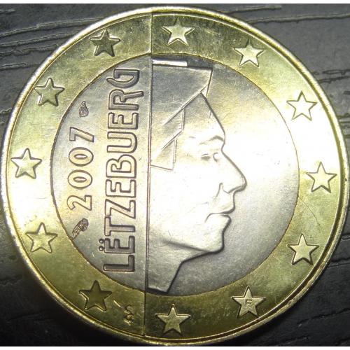 1 євро Люксембург 2007 UNC рідкісна