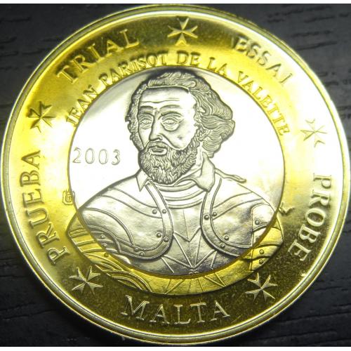 1 євро Мальта 2003 UNC проба