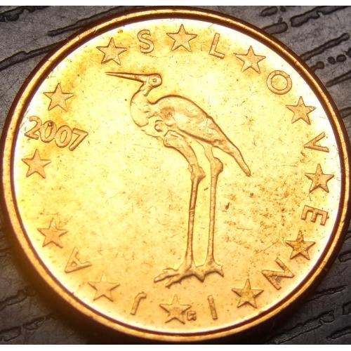 1 євроцент Словенія 2007 UNC