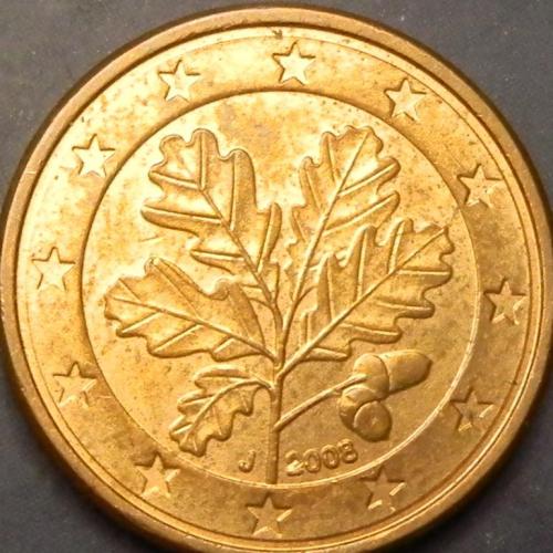 1 євроцент 2008 J Німеччина