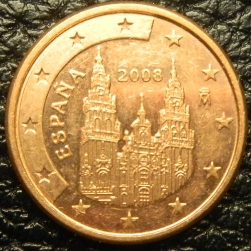 1 євроцент 2008 Іспанія