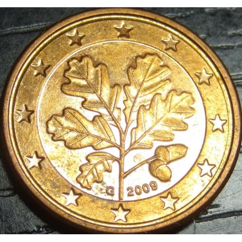 1 євроцент 2009 G Німеччина