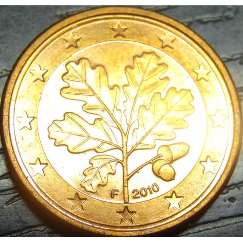 1 євроцент 2010 F Німеччина