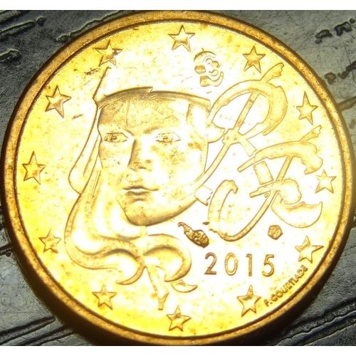 1 євроцент 2015 Франція