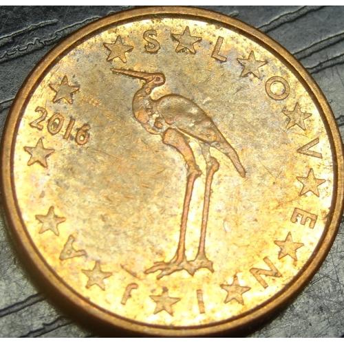 1 євроцент 2016 Словенія