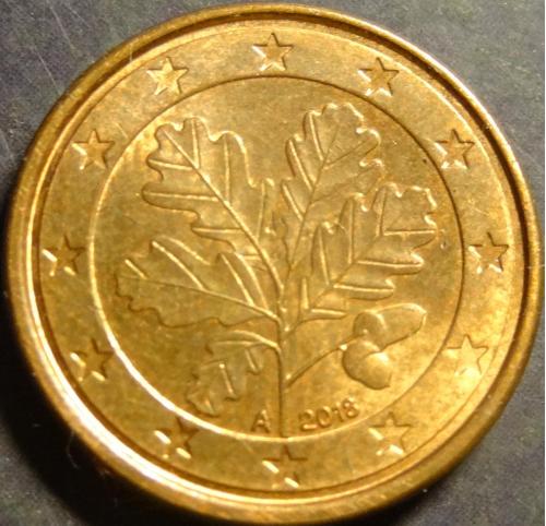 1 євроцент 2018 A Німеччина
