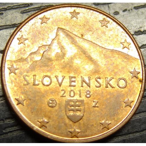 1 євроцент 2018 Словаччина