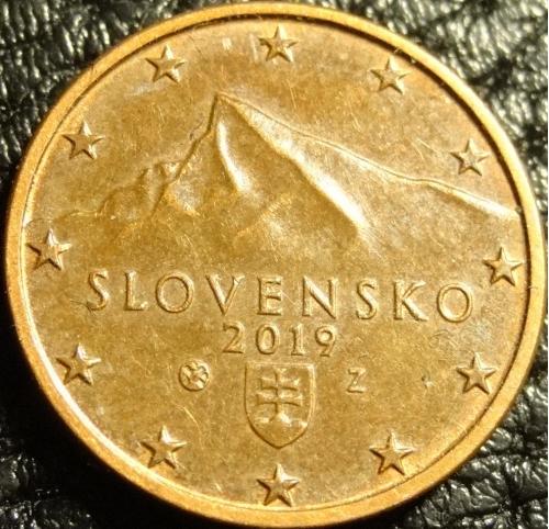 1 євроцент 2019 Словаччина
