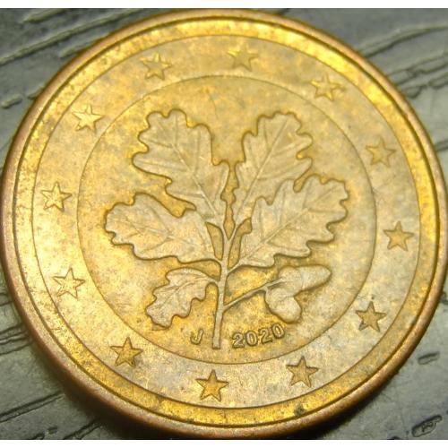 1 євроцент 2020 J Німеччина