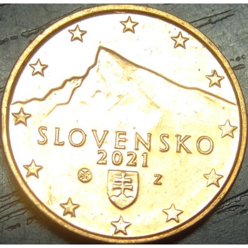 1 євроцент 2021 Словаччина