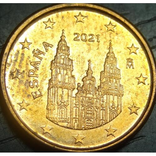 1 євроцент 2021 Іспанія