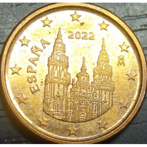 1 євроцент 2022 Іспанія