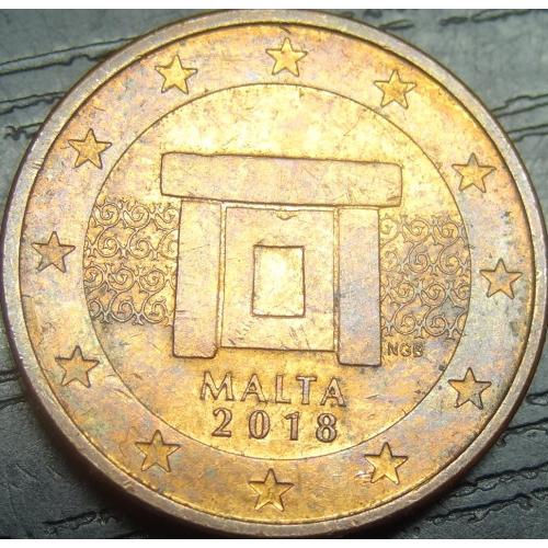1 євроцент Мальта 2018