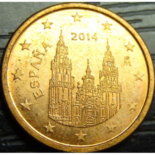 1 євроцент Іспанія 2014