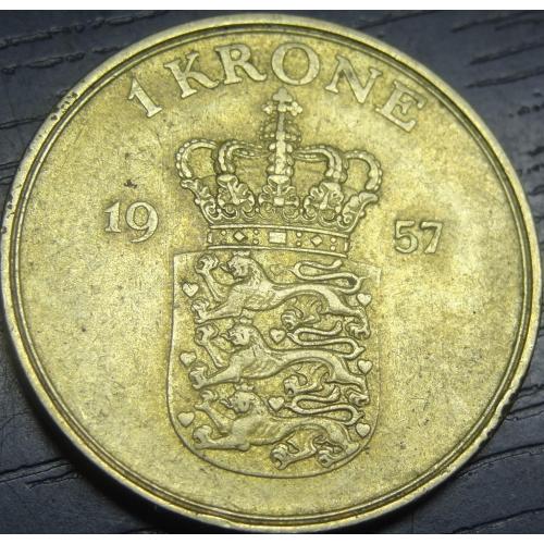 1 крона 1957 Данія