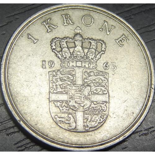 1 крона 1965 Данія