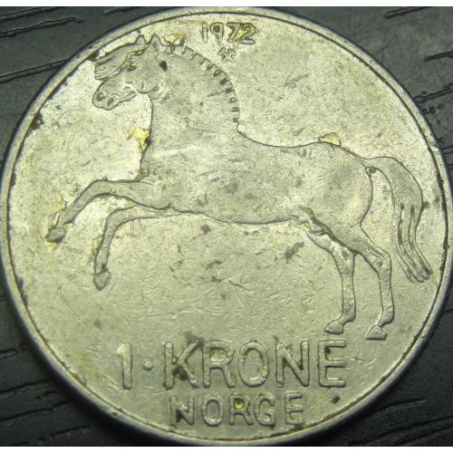 1 крона 1972 Норвегія