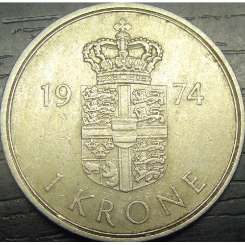 1 крона 1974 Данія