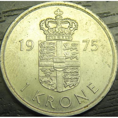 1 крона 1975 Данія