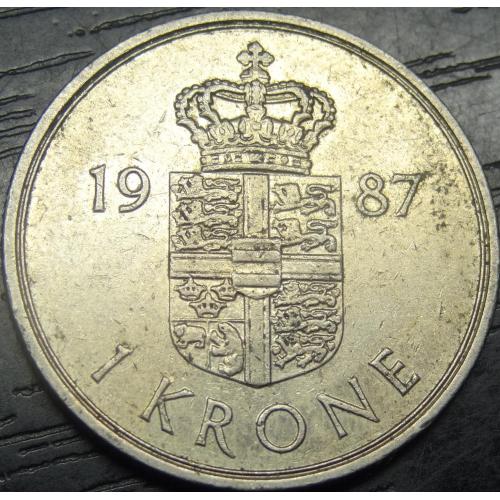 1 крона 1987 Данія