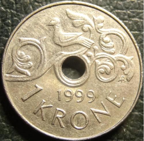 1 крона 1999 Норвегія